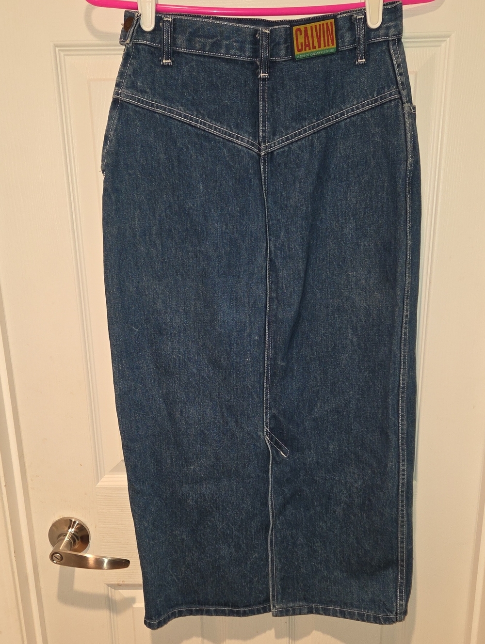 Calvin Klein Dark Blue Denim Skirt